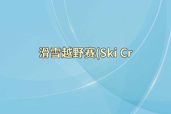 滑雪越野赛(Ski Cr